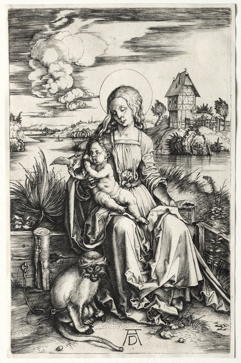 Albrecht Dürer - The Virgin and Child with a Monkey