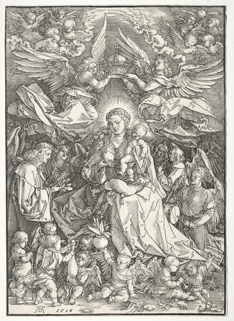 Albrecht Dürer - The Virgin Surrounded by Many Angels