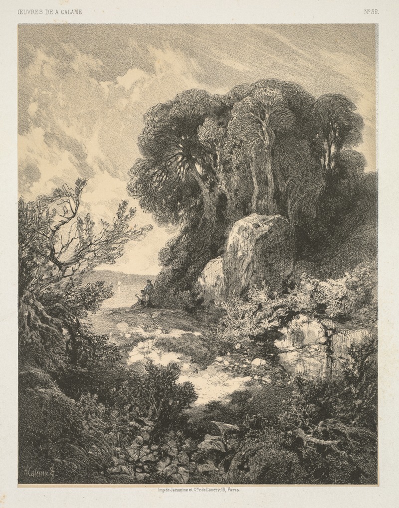 Alexandre Calame - Oeuvres de A. Calame; No. 52