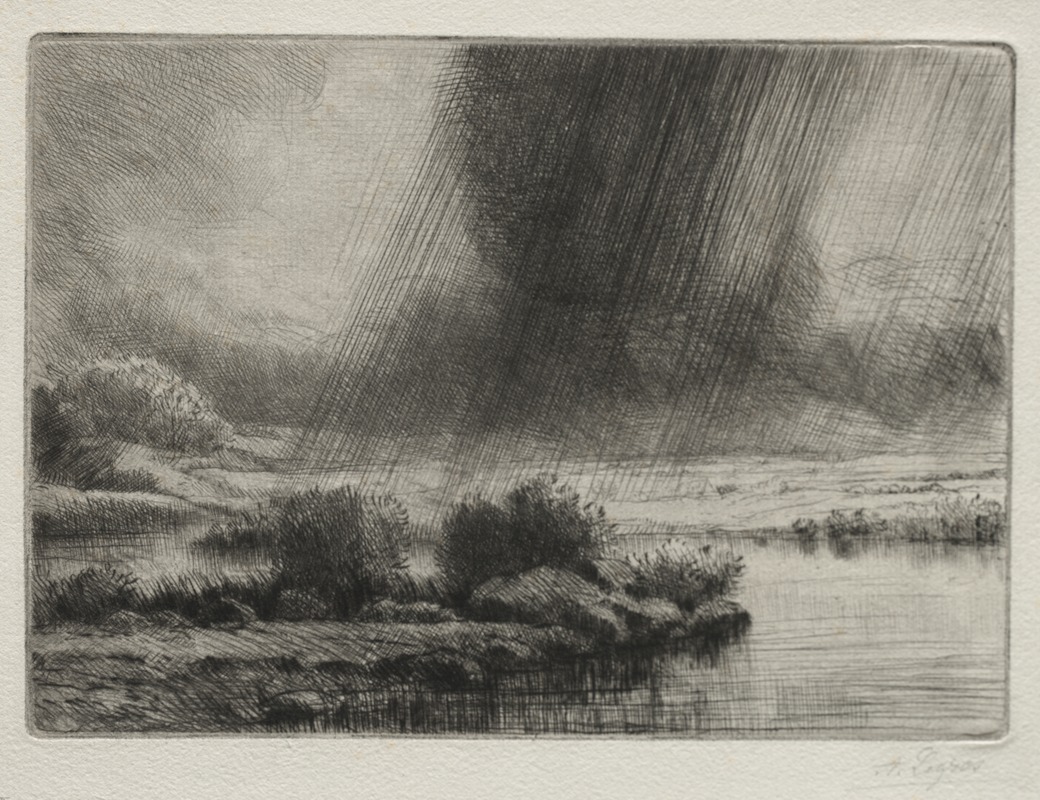 Alphonse Legros - A Storm