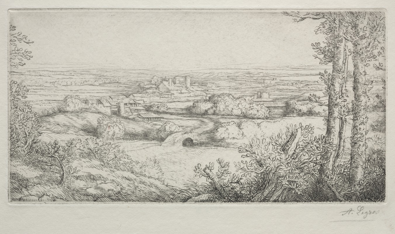 Alphonse Legros - A Valley in Burgundy (Une Vallée en Bourgogne)