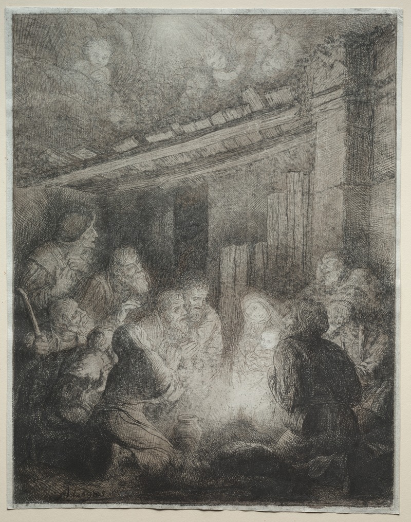 Alphonse Legros - Adoration of the Shepherds