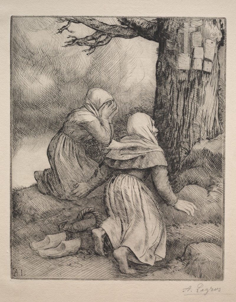 Alphonse Legros - Bowing before the Tree (L’arbre de salut)