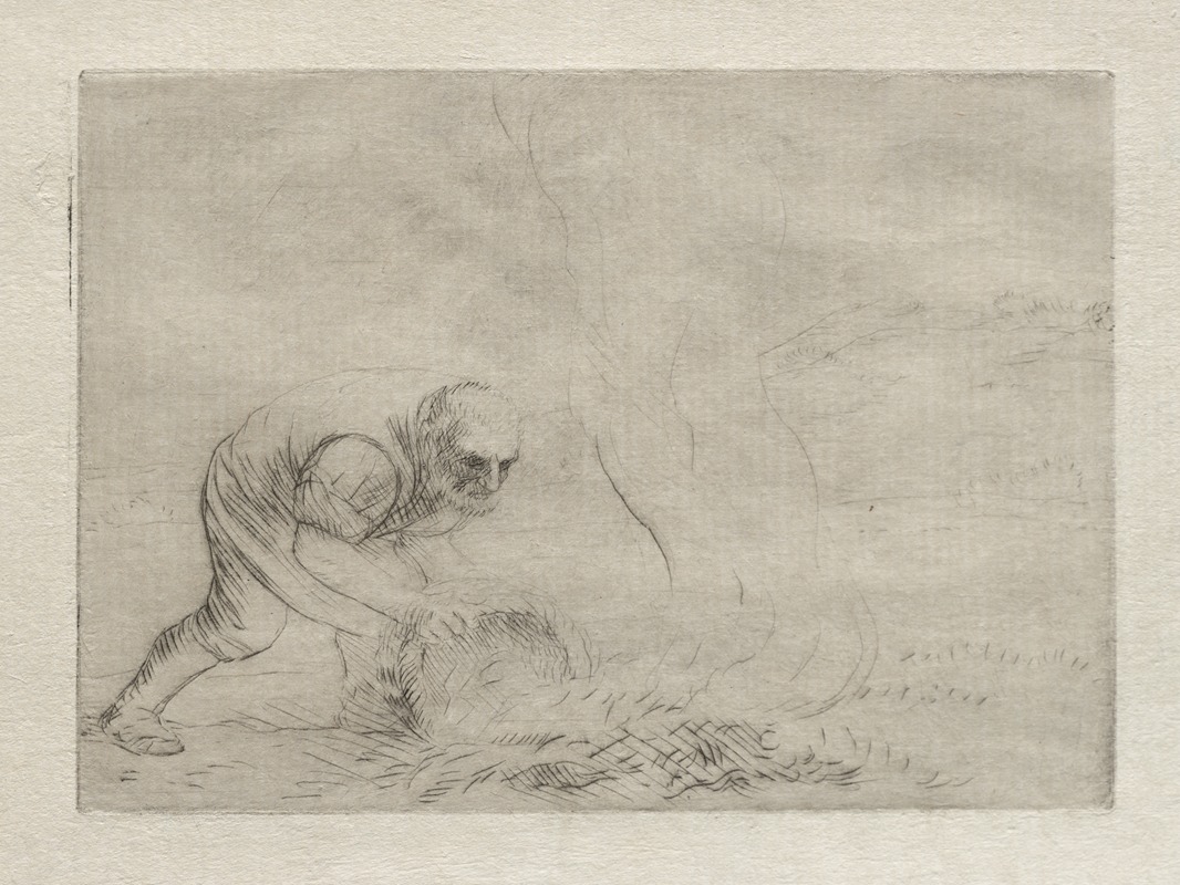 Alphonse Legros - Burning the Grass