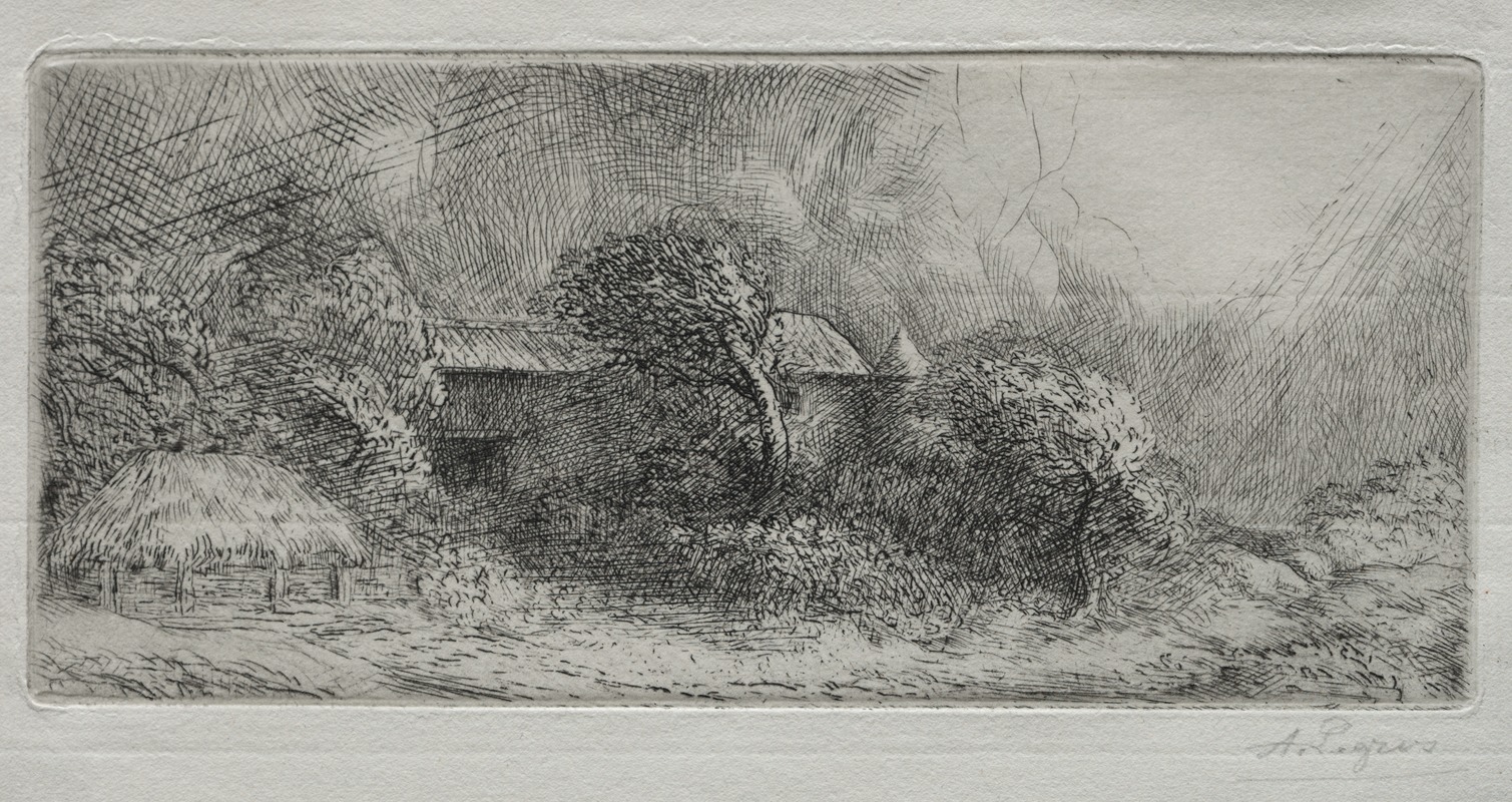 Alphonse Legros - Chailli; effet d’orage