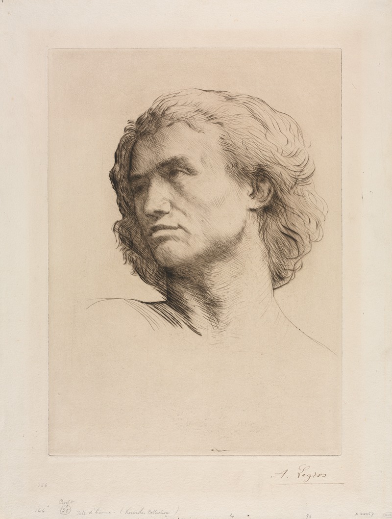 Alphonse Legros - Head of a Man 2