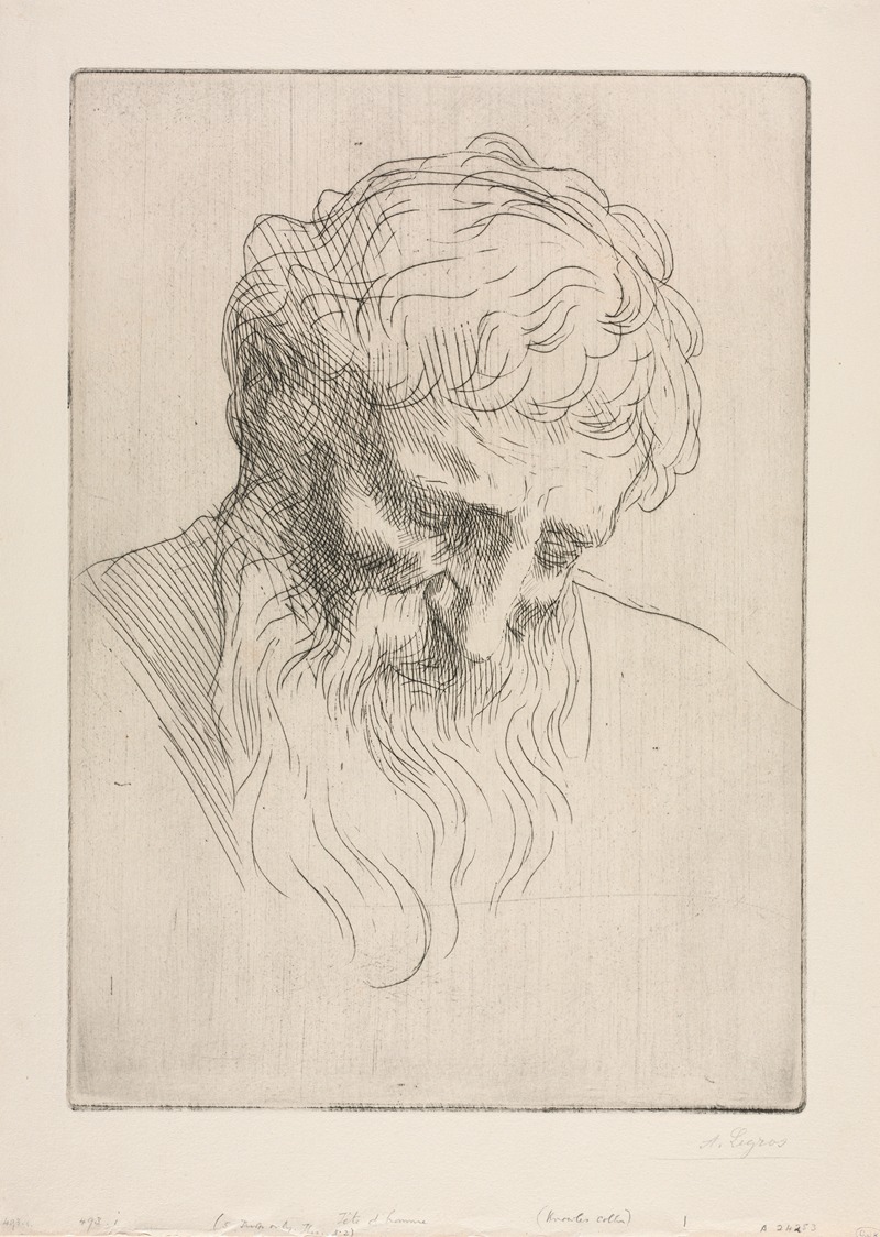 Alphonse Legros - Head of a Man 3