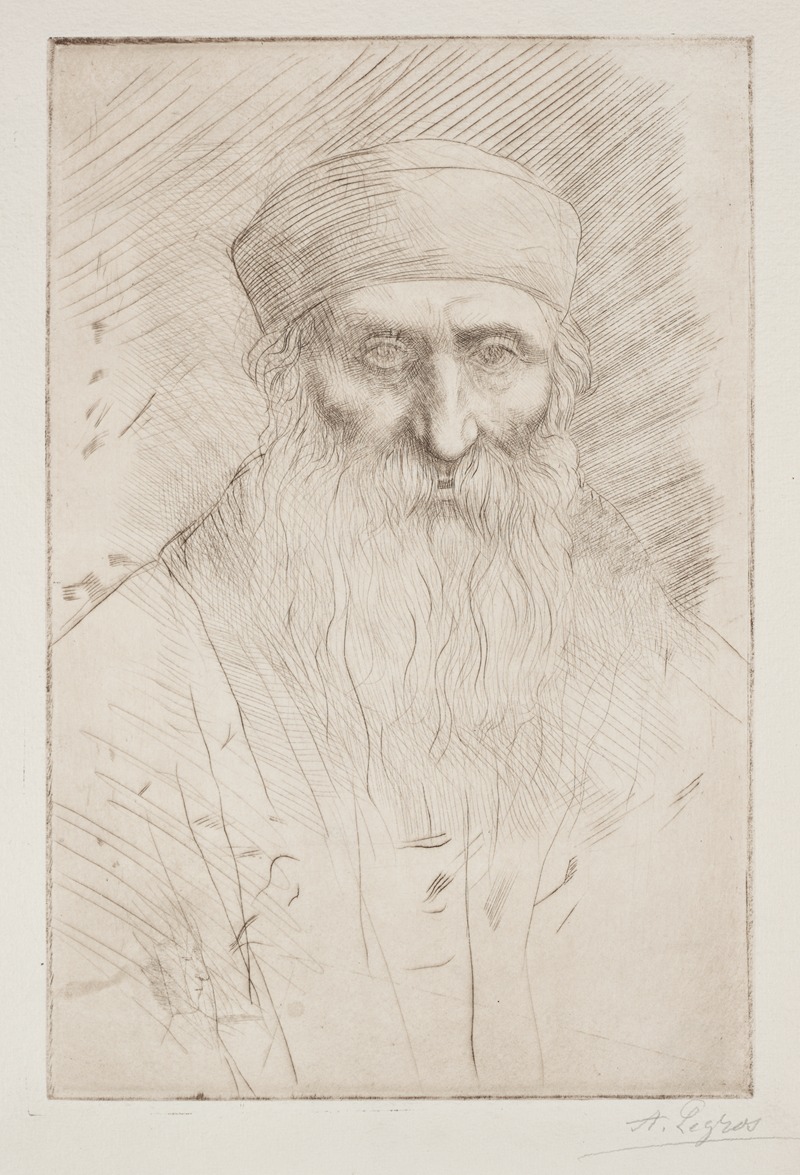 Alphonse Legros - Head of a Man with a Long Beard