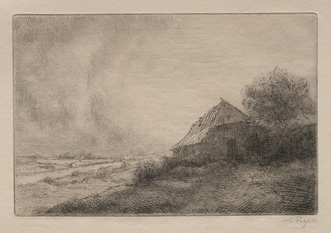 Alphonse Legros - Hovel on the Hill