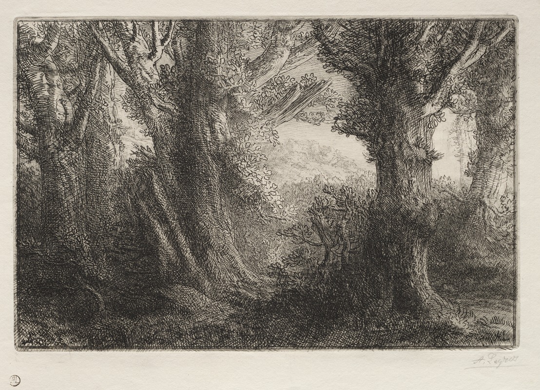 Alphonse Legros - In the Forest at Conteville