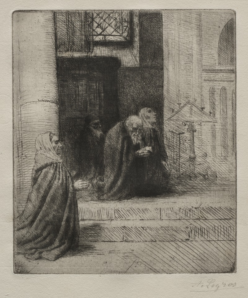 Alphonse Legros - Interior of a Church