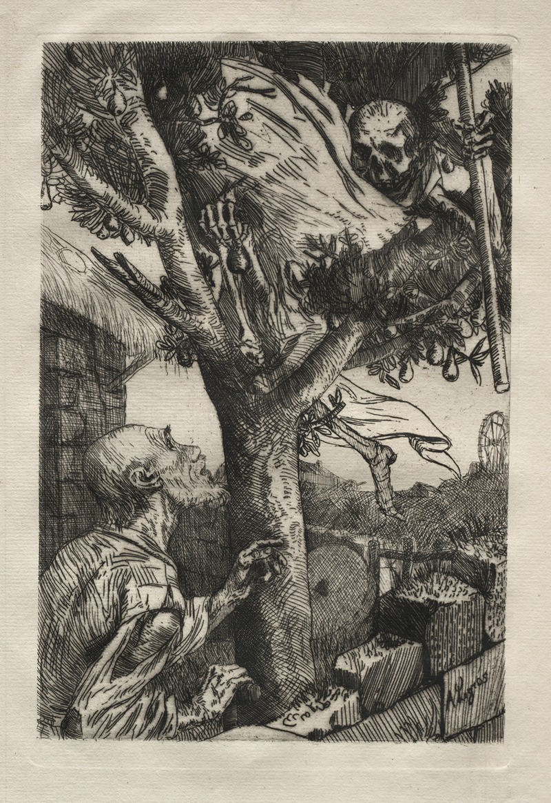 Alphonse Legros - La mort dans le piorier