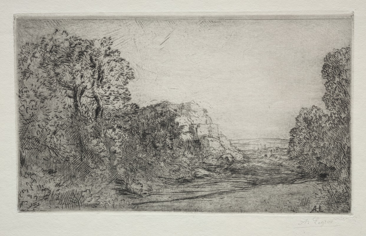 Alphonse Legros - Landscape; Sunrise