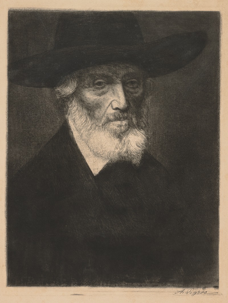 Alphonse Legros - Large Portrait of Thomas Carlyle