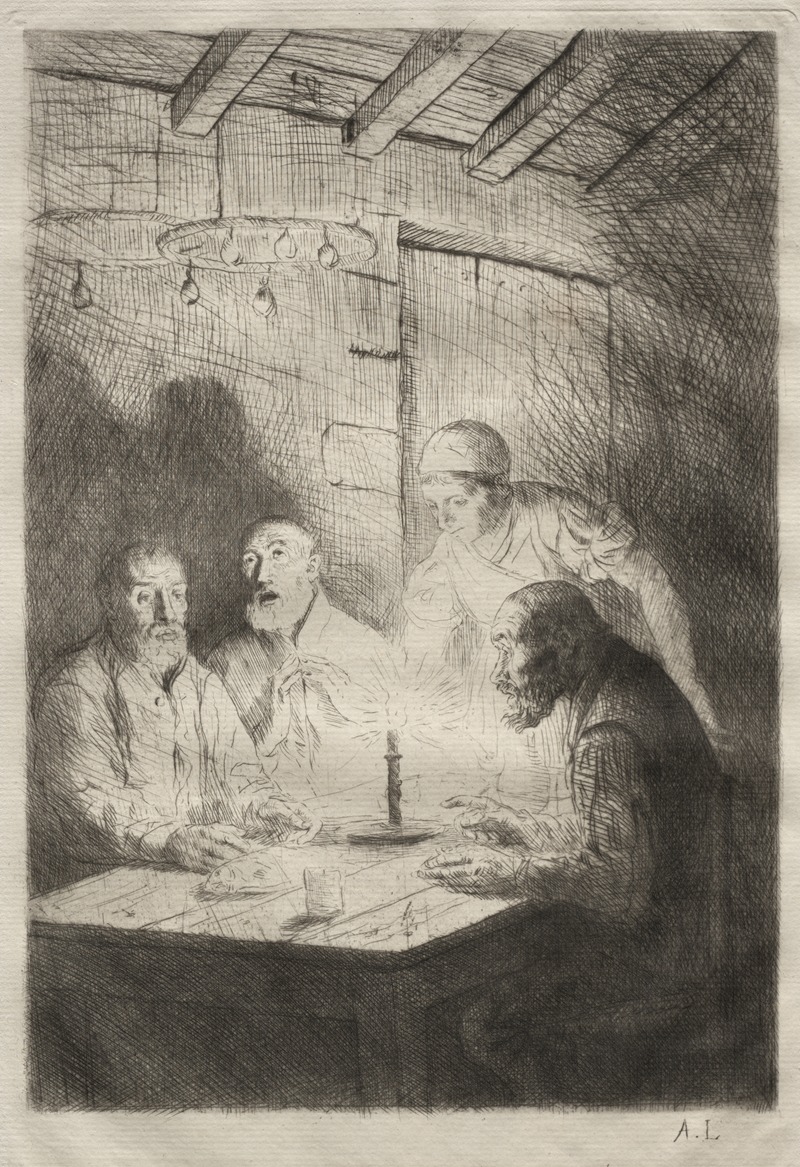 Alphonse Legros - Le Souper chez misère