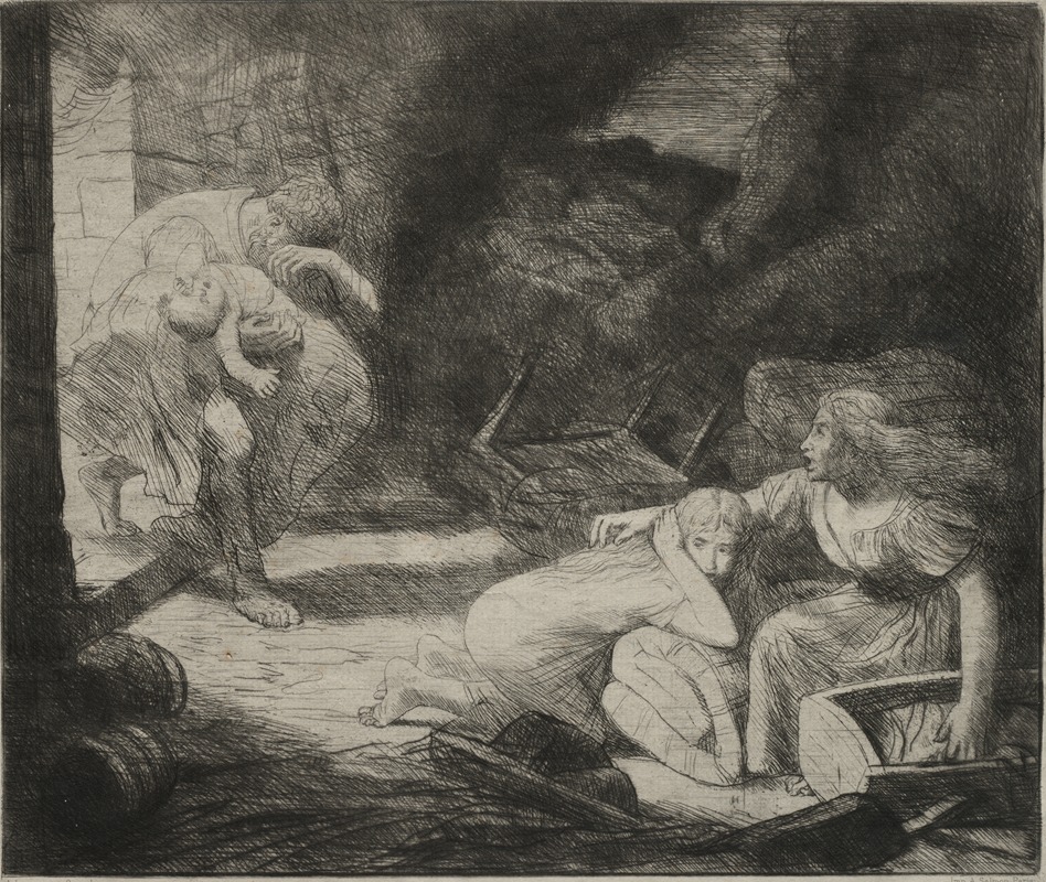 Alphonse Legros - L’Incendie