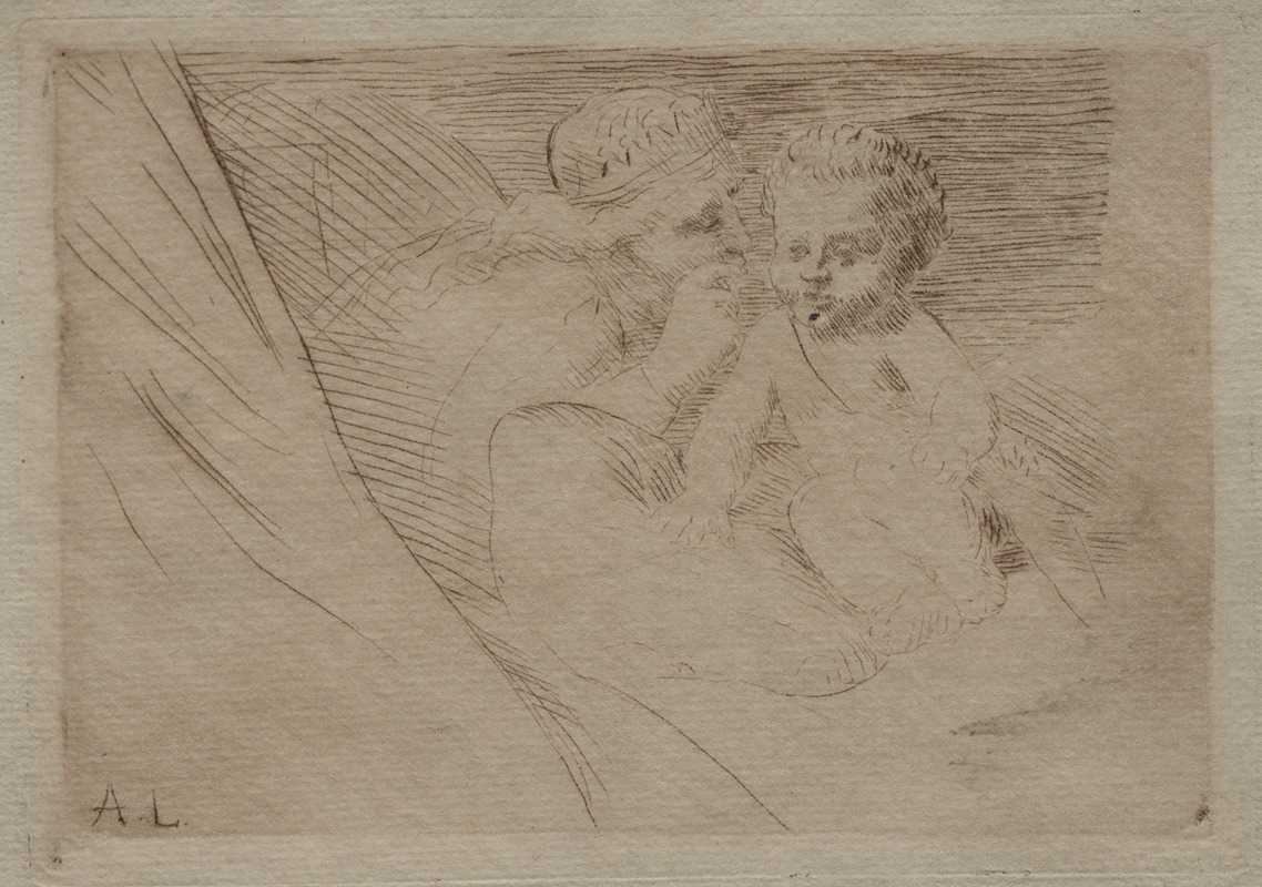 Alphonse Legros - Mab and Cupid