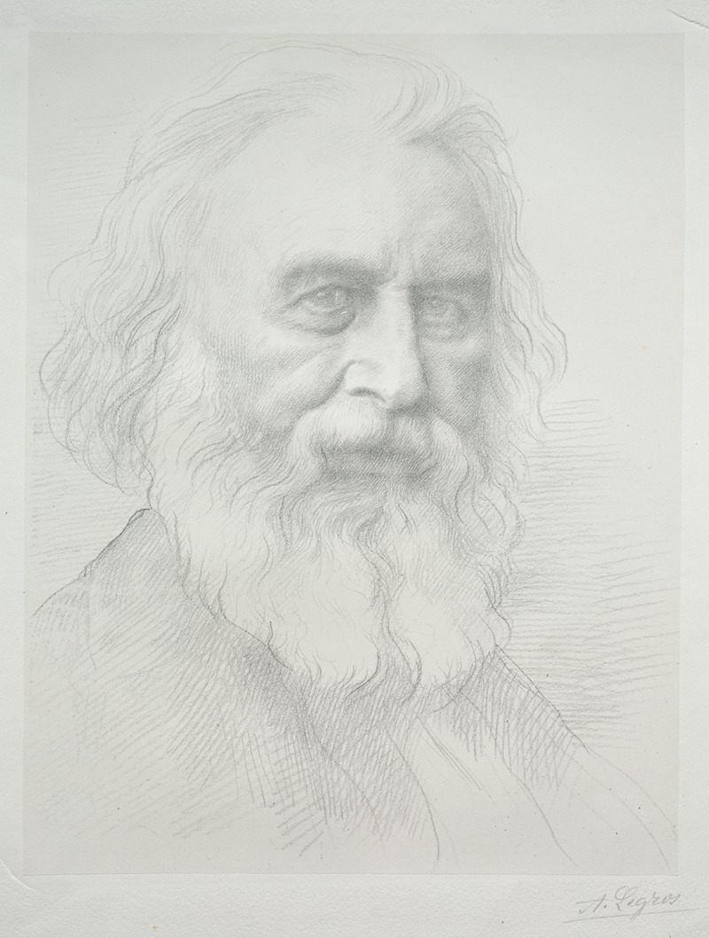 Alphonse Legros - Portrait of Henry Wadsworth Longfellow