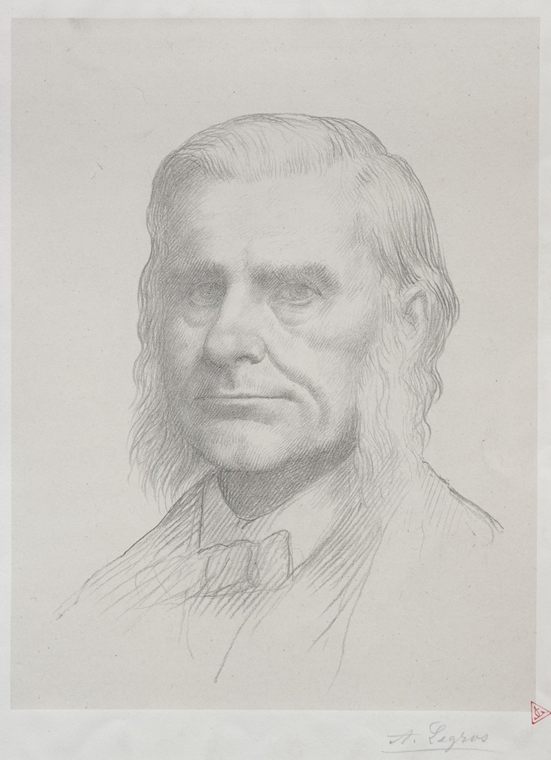 Alphonse Legros - Portrait of Thomas Huxley