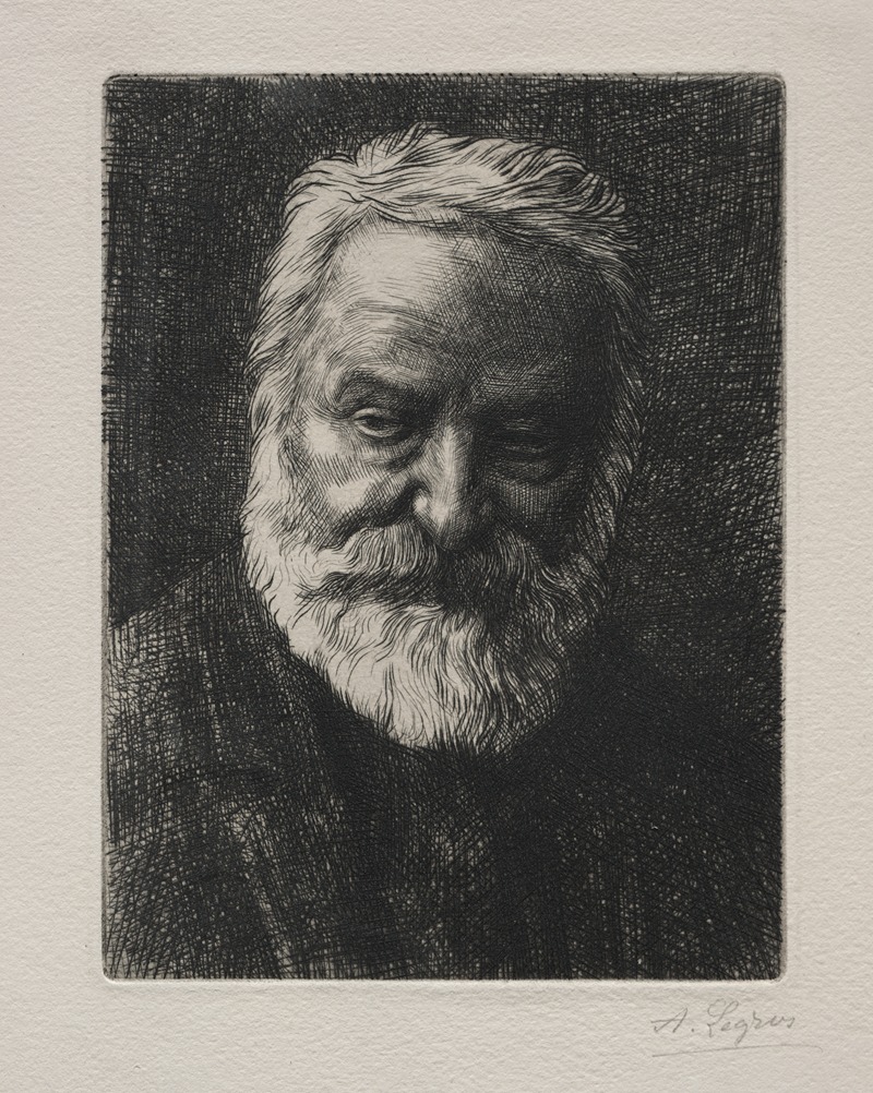 Alphonse Legros - Portrait of Victor Hugo