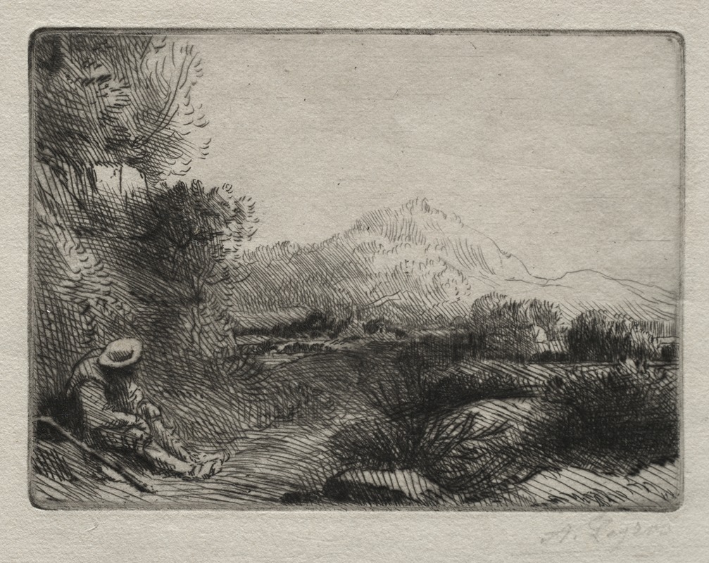 Alphonse Legros - Rest of the Traveler