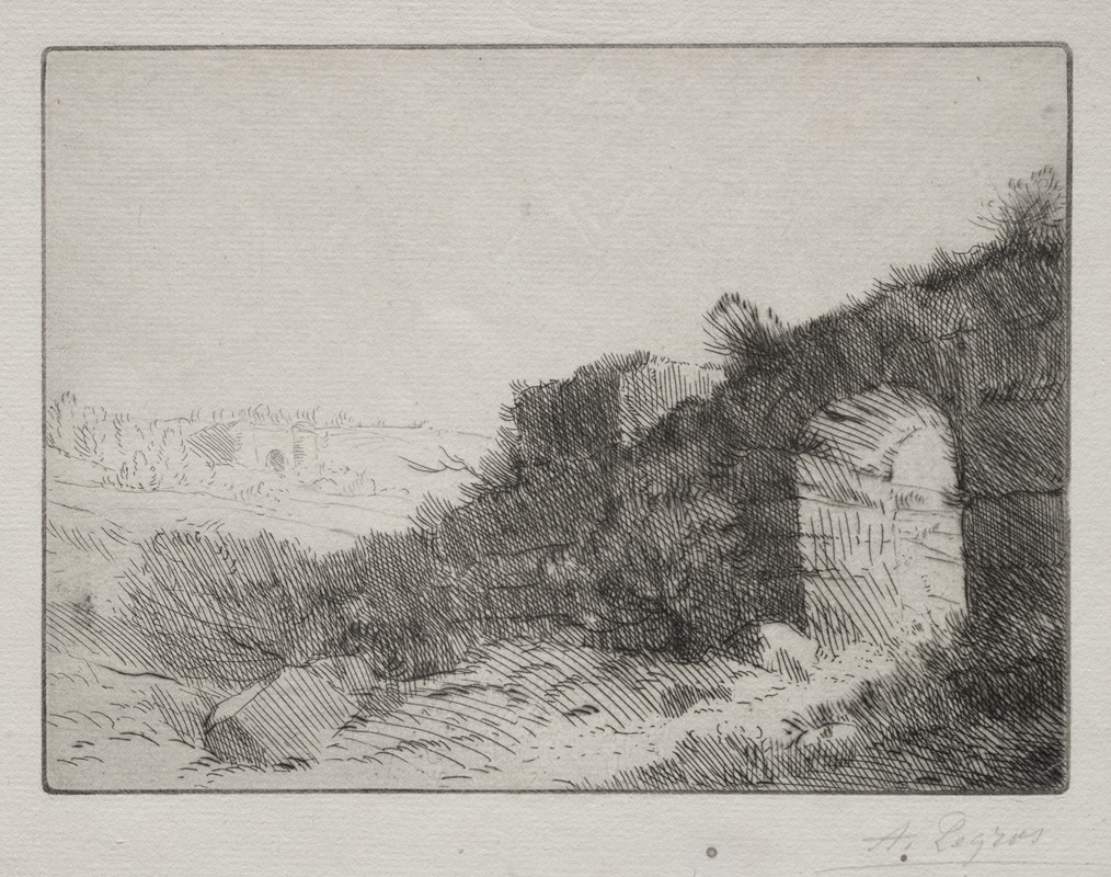 Alphonse Legros - Roman Ruins