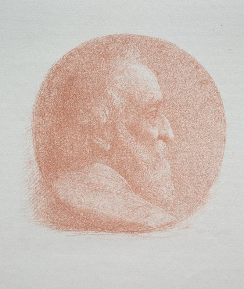 Alphonse Legros - Self-Portrait, Medallion No. 2