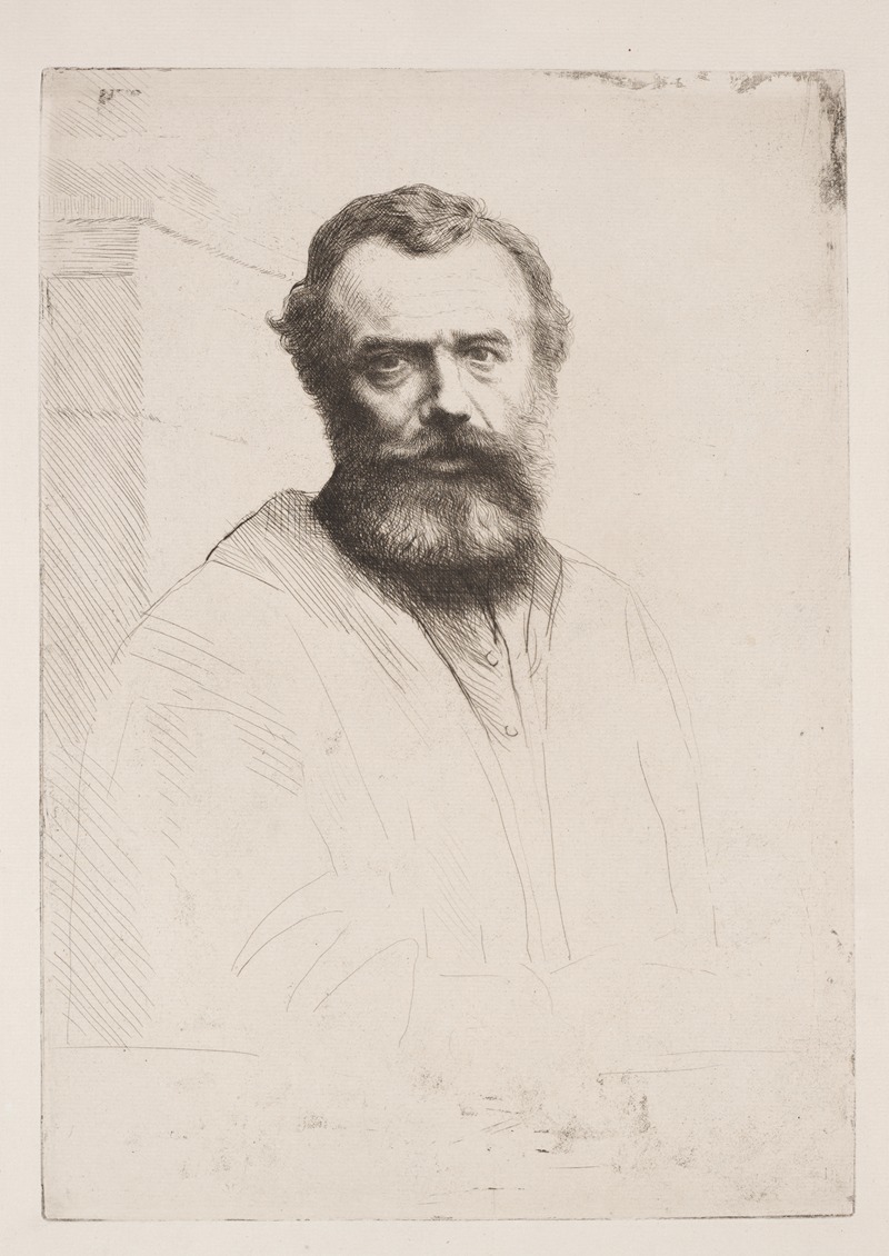 Alphonse Legros - Self-Portrait