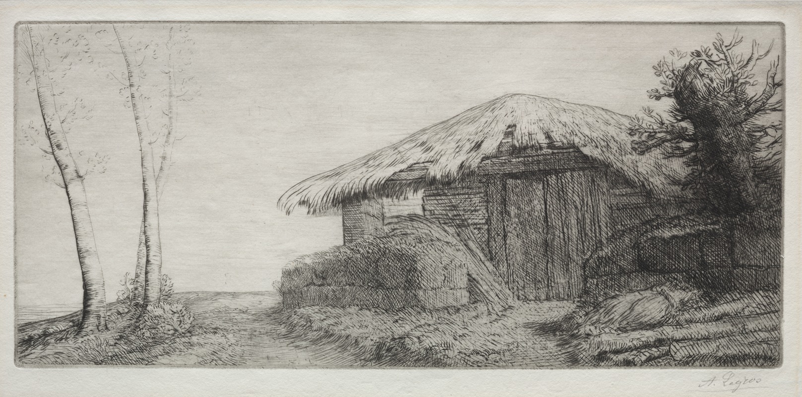 Alphonse Legros - Sheepfold on the Hill (Bergerie sur le Coteau)