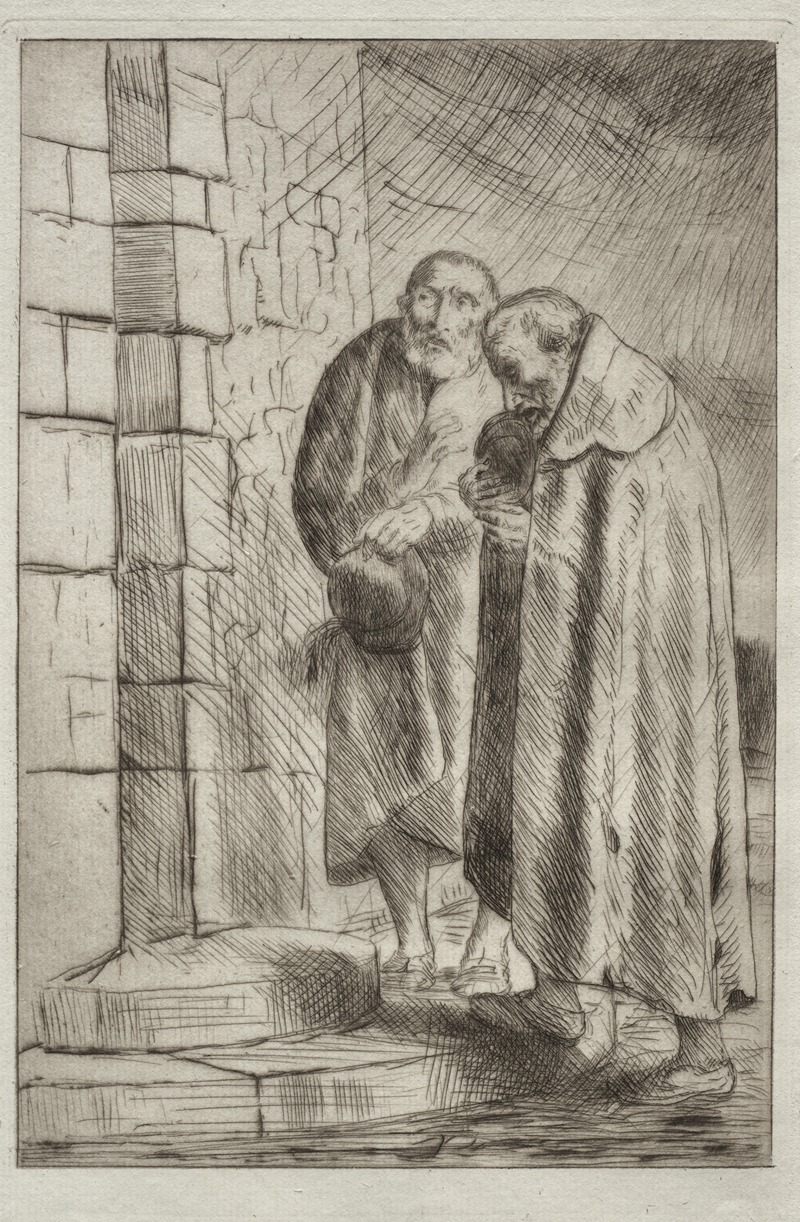 Alphonse Legros - St. Pierre et St. Paul à la porte de M. Richard