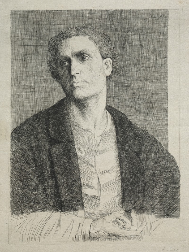 Alphonse Legros - Study of a Man’s Head