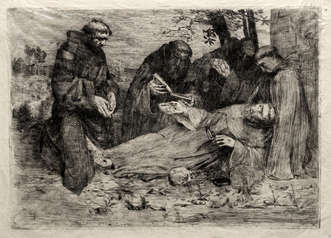 Alphonse Legros - The Death of St. Francis