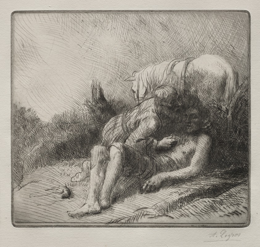 Alphonse Legros - The Good Samaritan