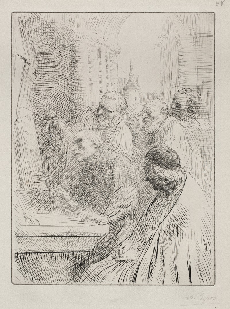 Alphonse Legros - The Monks in Church