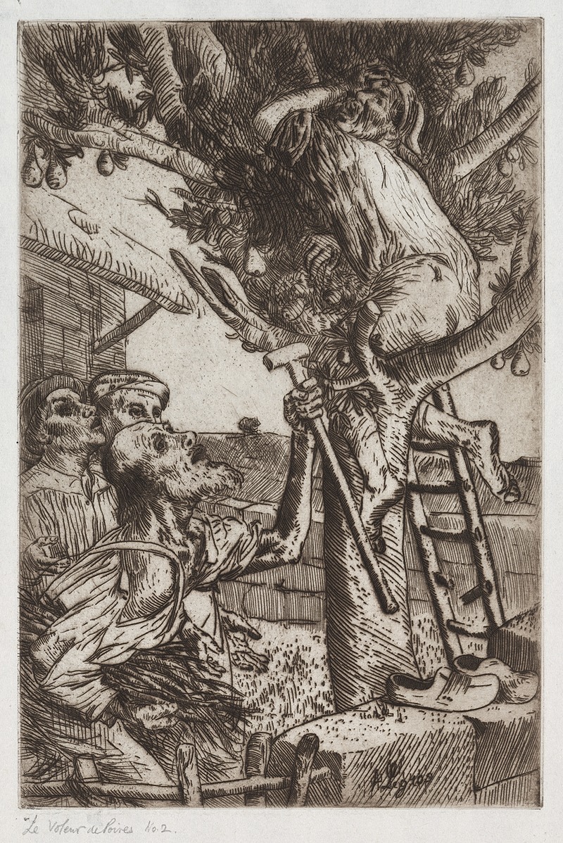 Alphonse Legros - The Pear Thief, No. 1