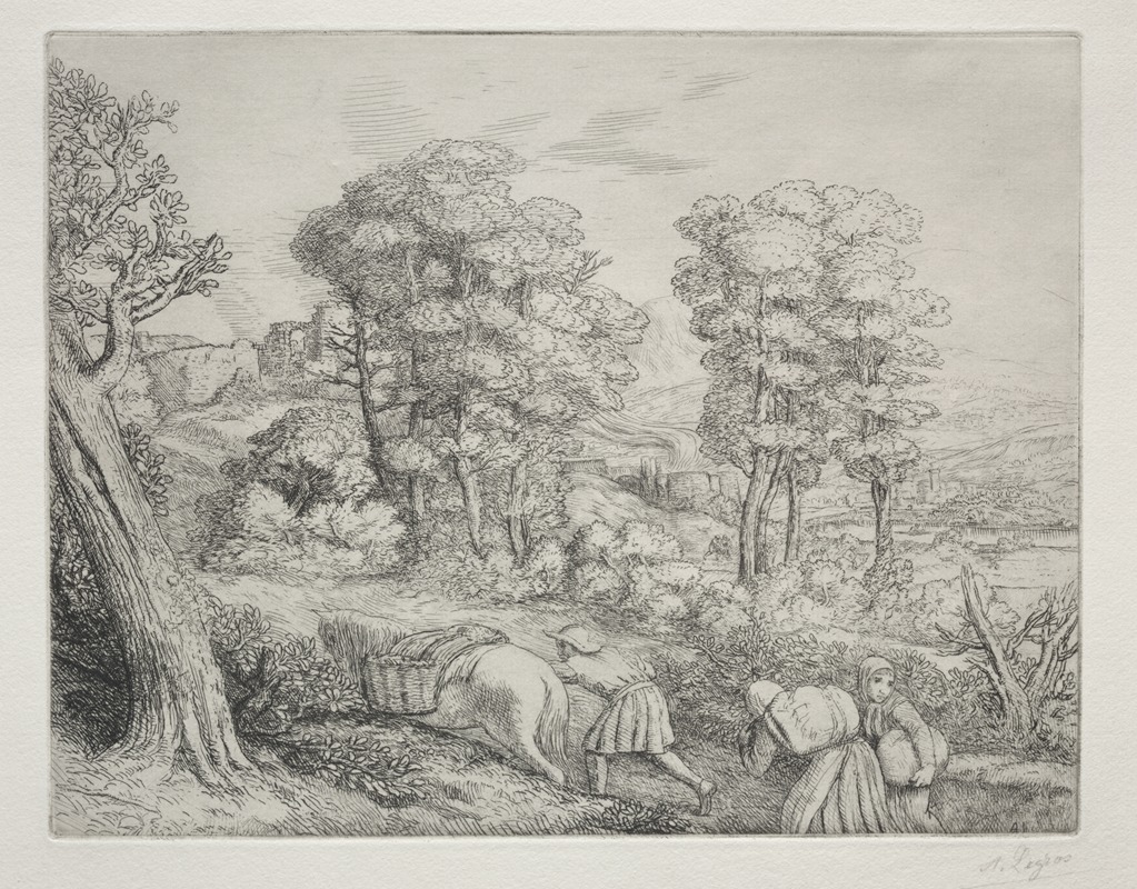 Alphonse Legros - The Return to the Farm (Le Retour à la Ferme)