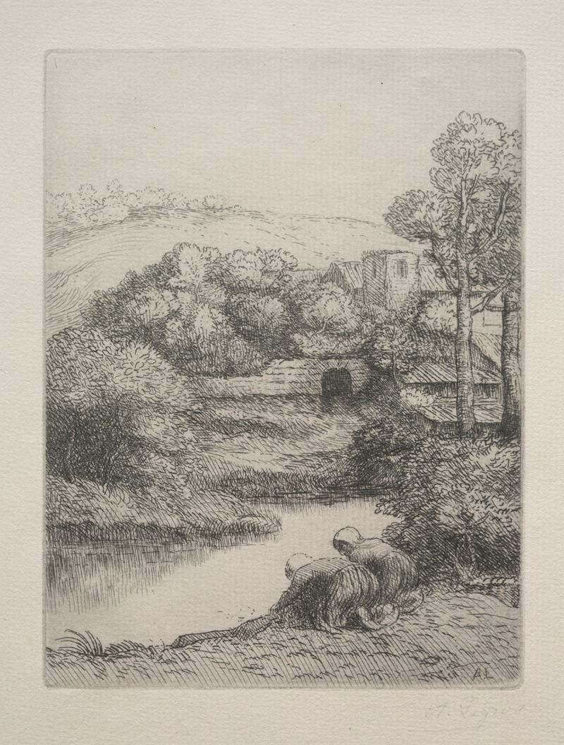 Alphonse Legros - The Wash House (Le Lavoir, Dite ‘Les Laveuses’)