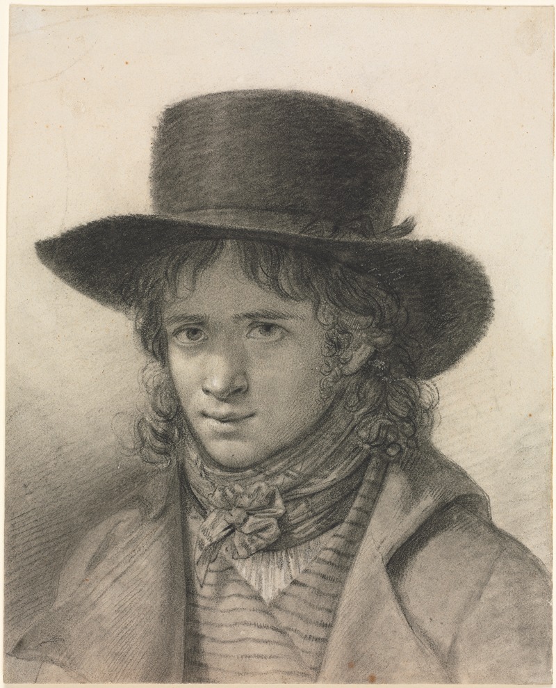 Anne Louis Girodet-Trioson - Self-Portrait in a Hat