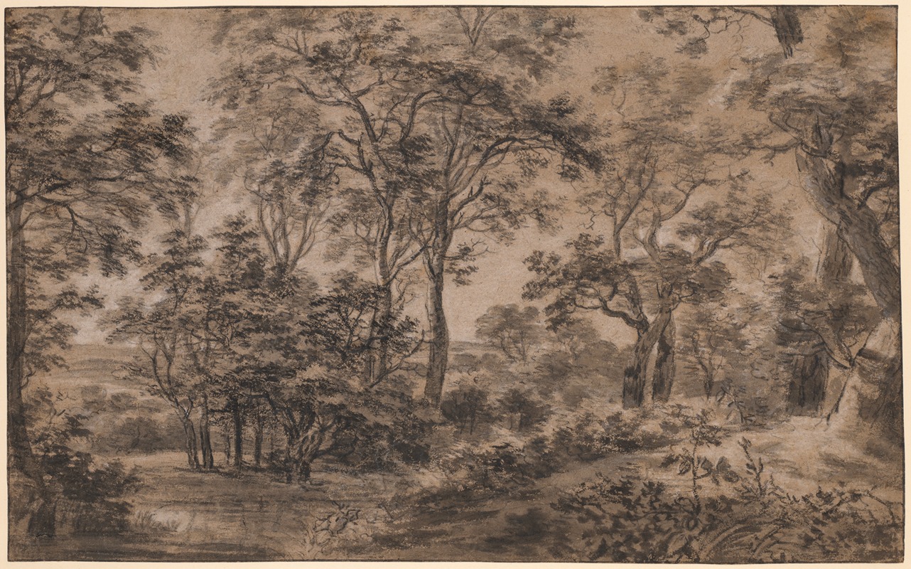 Anthonie Waterloo - Wooded Landscape