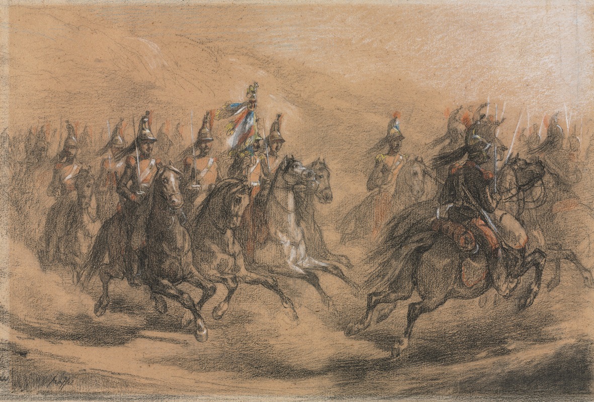 Auguste Raffet - Cavalry Charge