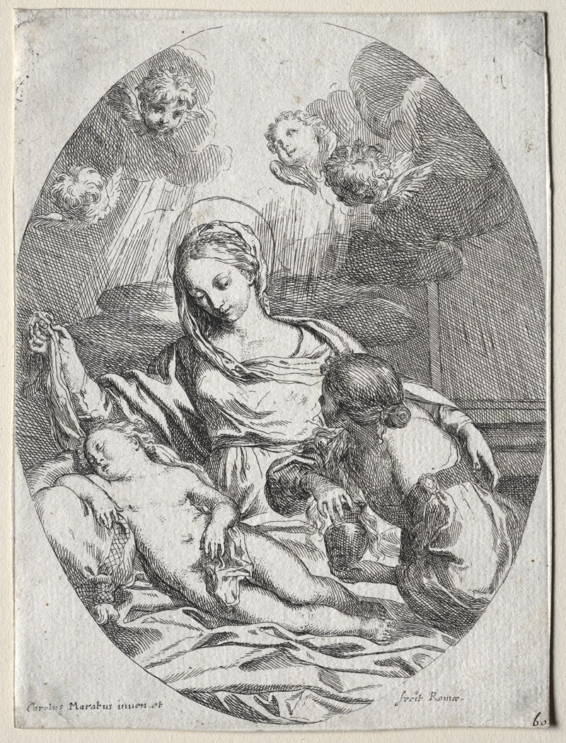 Carlo Maratti - Madonna and Child with the Magdalen