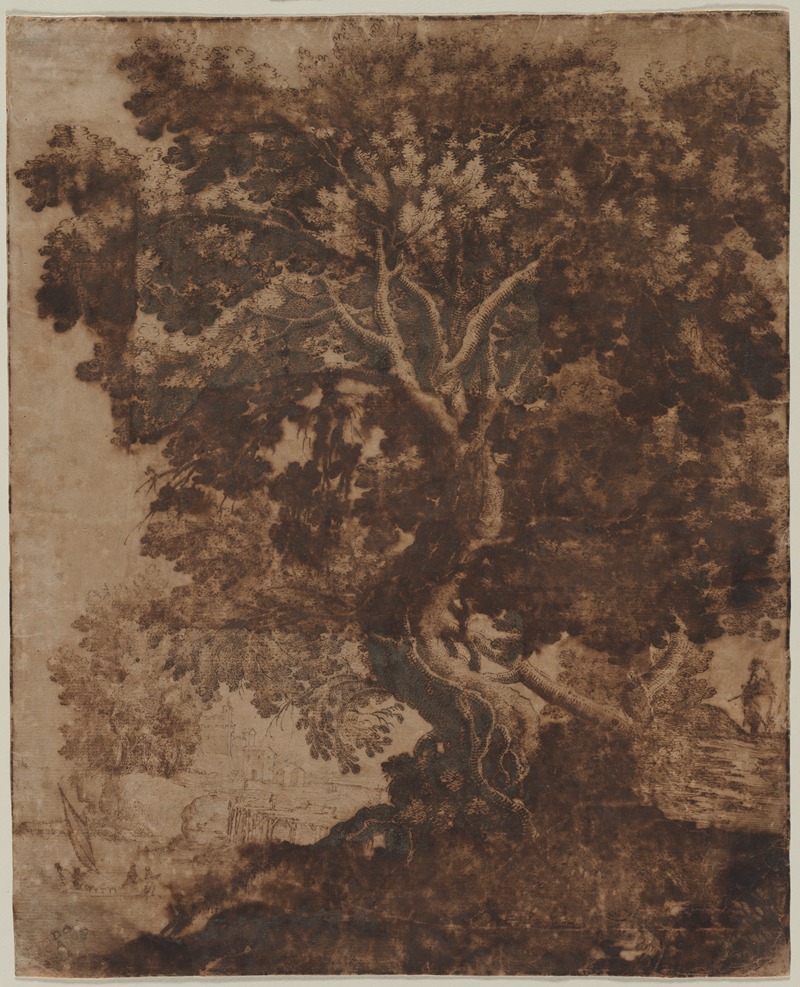 Ercole Bazicaluva - Tree in a Landscape