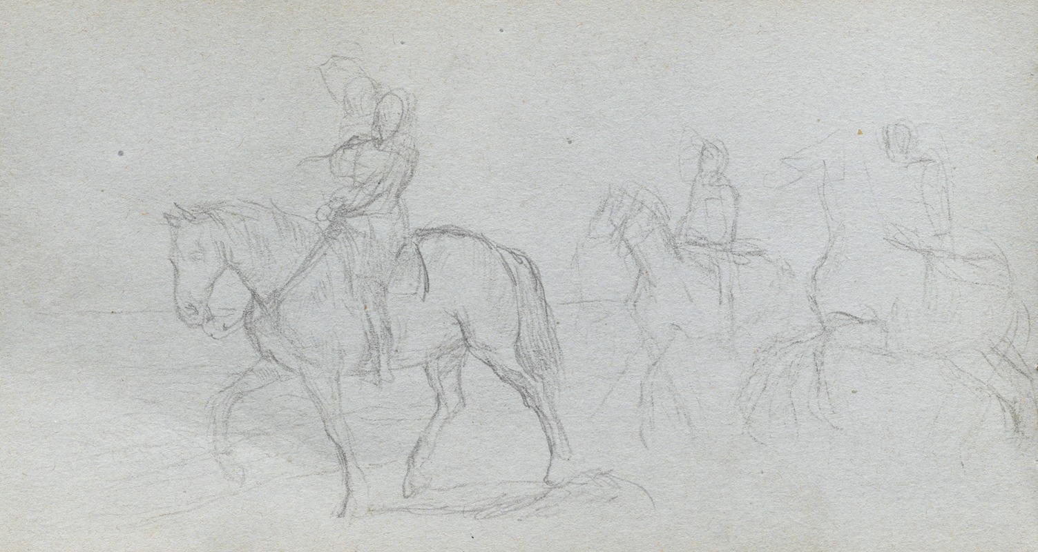 Ernest Meissonier - Figures on Horseback