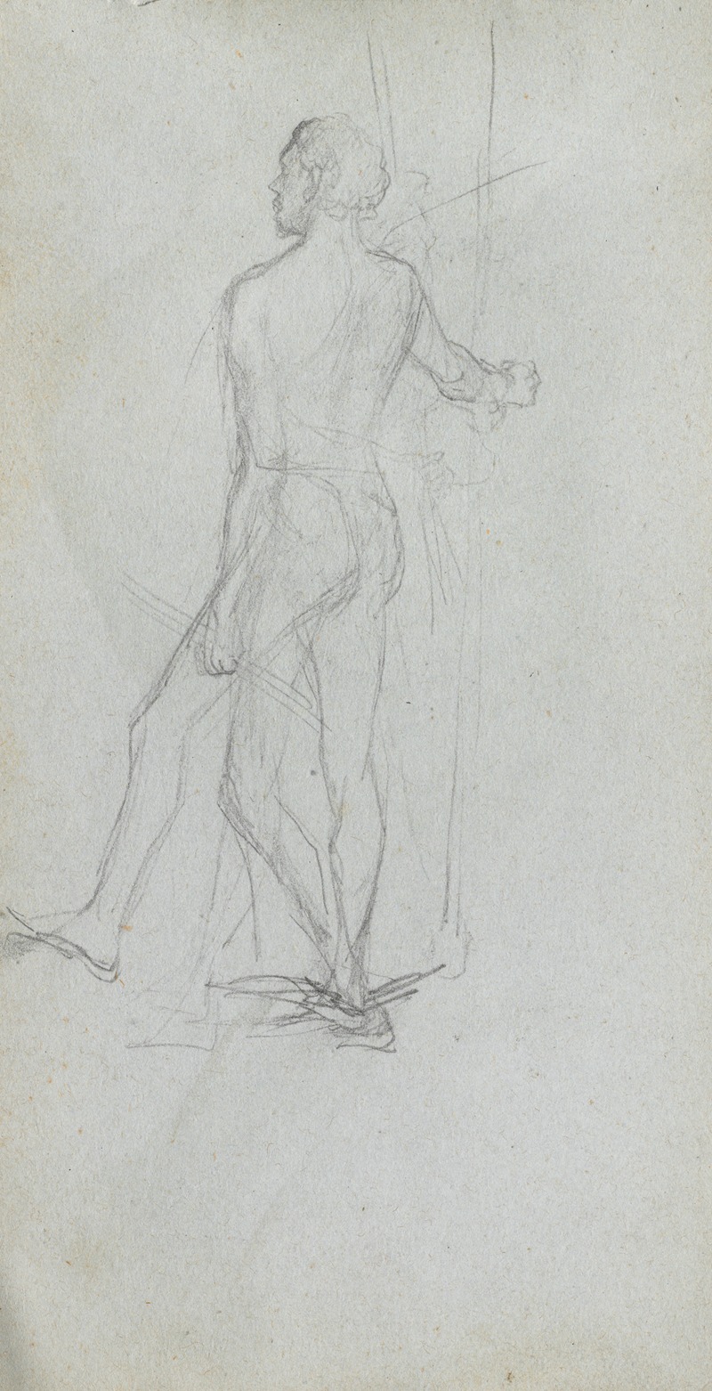 Ernest Meissonier - Nude Male Study