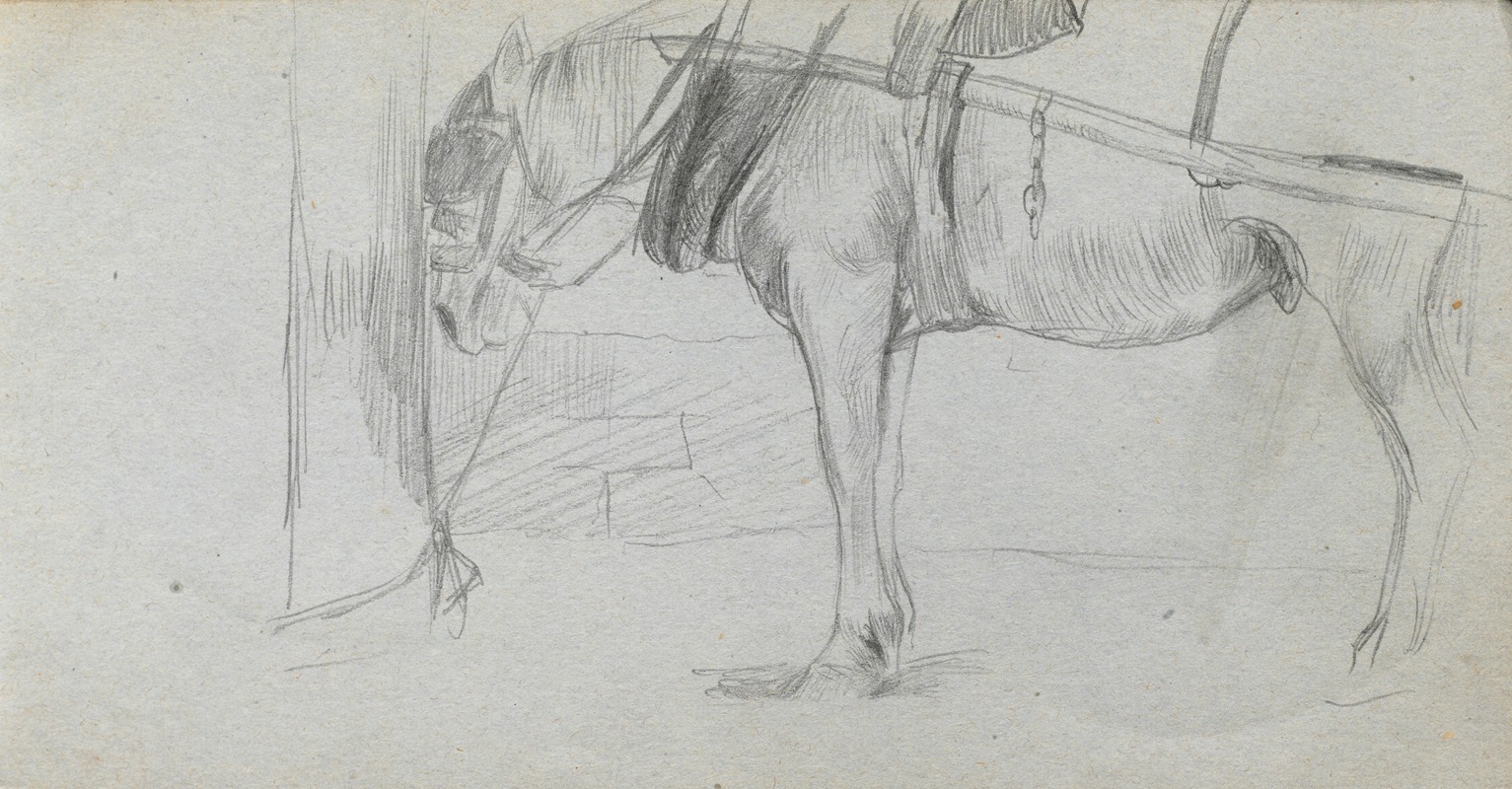 Ernest Meissonier - Study of a Horse 2