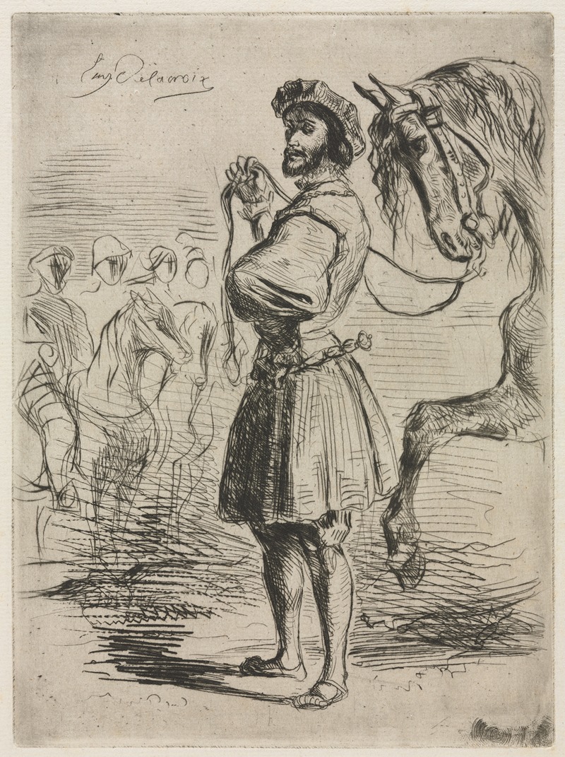 Eugène Delacroix - A Lord in the Time of Francis I