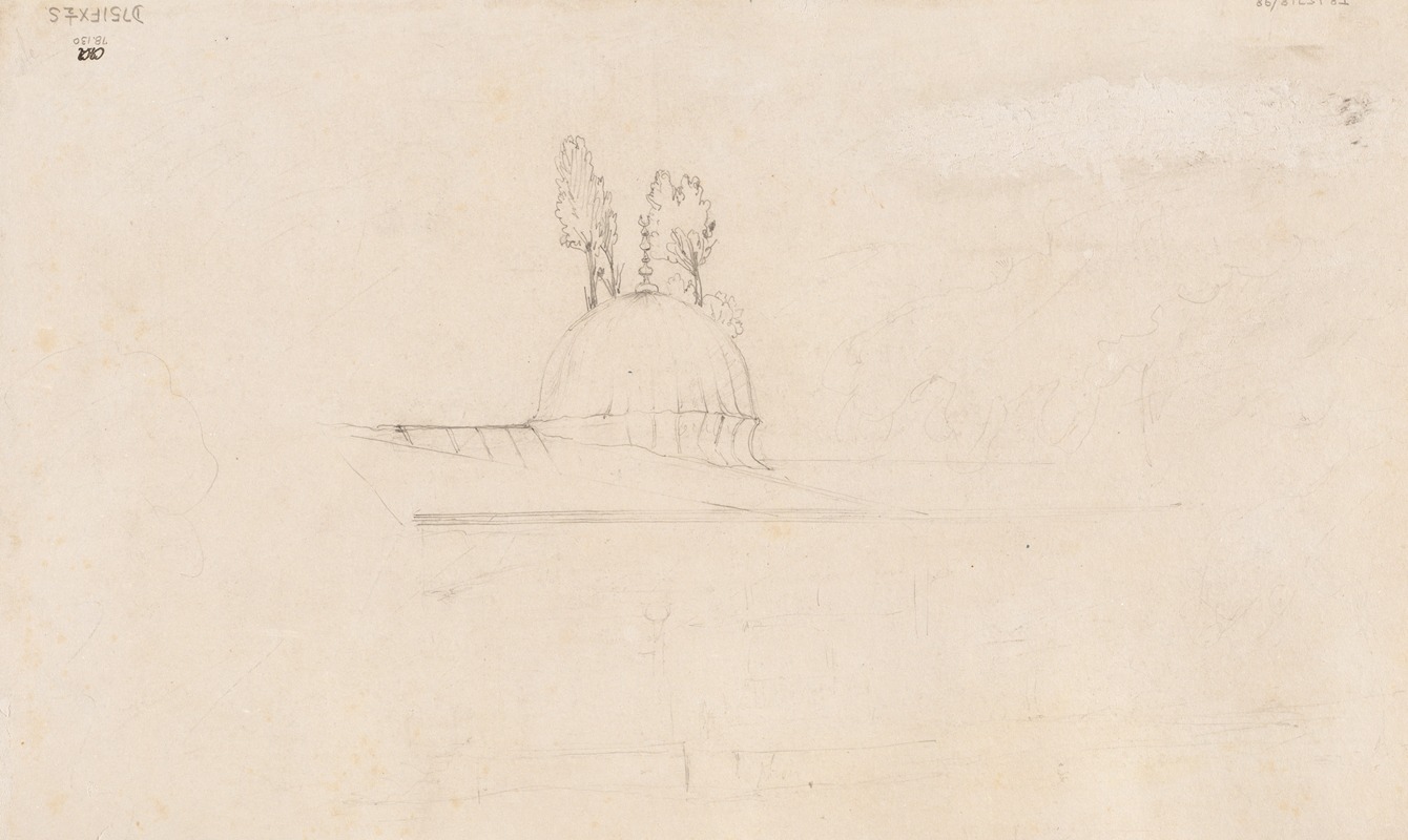 Félix Ziem - Sketch for Pavilion Near a Mosque