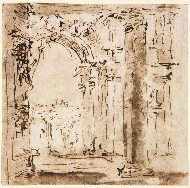 Francesco Guardi - Sketch of the Labyrinth of the Villa Pisani