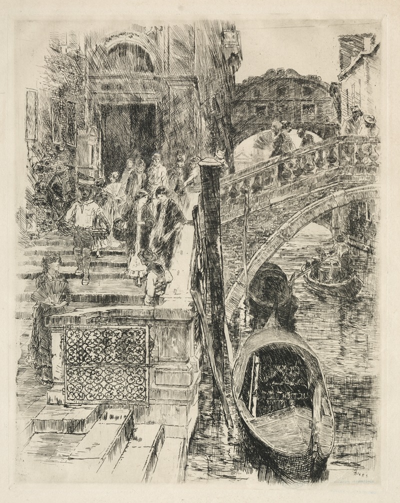 Frank Duveneck - Bridge of Sighs, Venice