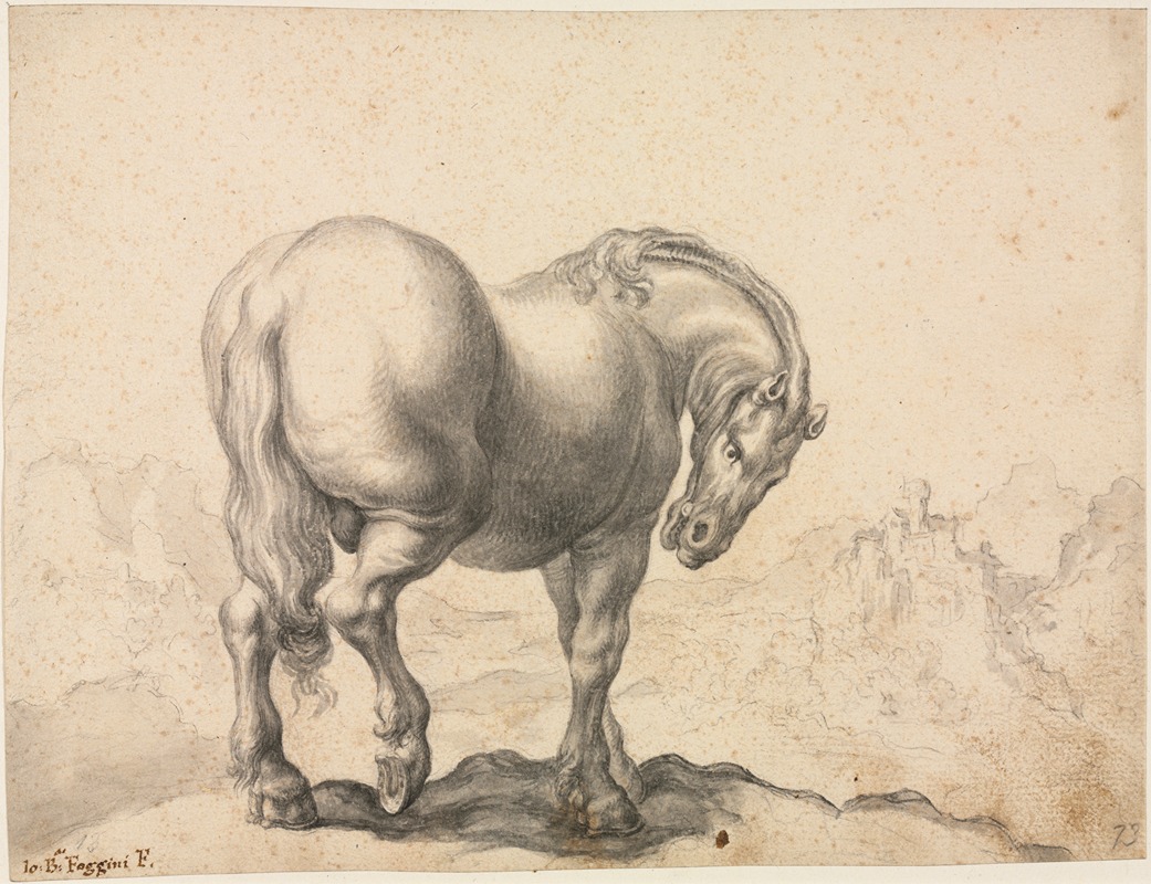 Giovanni Battista Foggini - Study of a Stallion